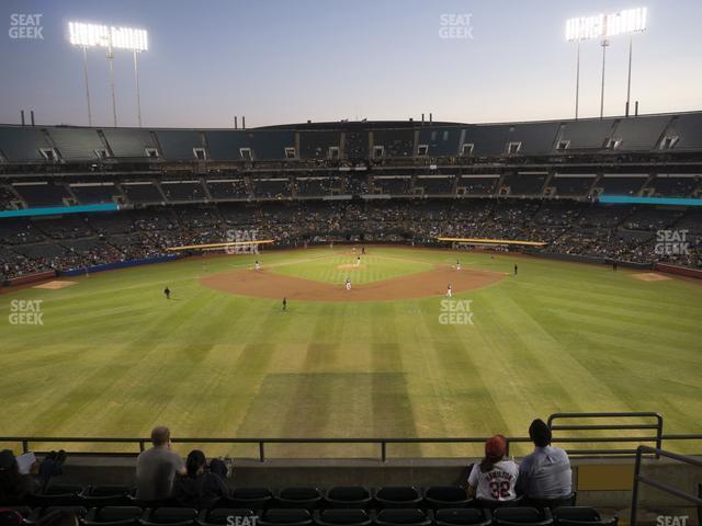 Seating view for Oakland Coliseum Section 242