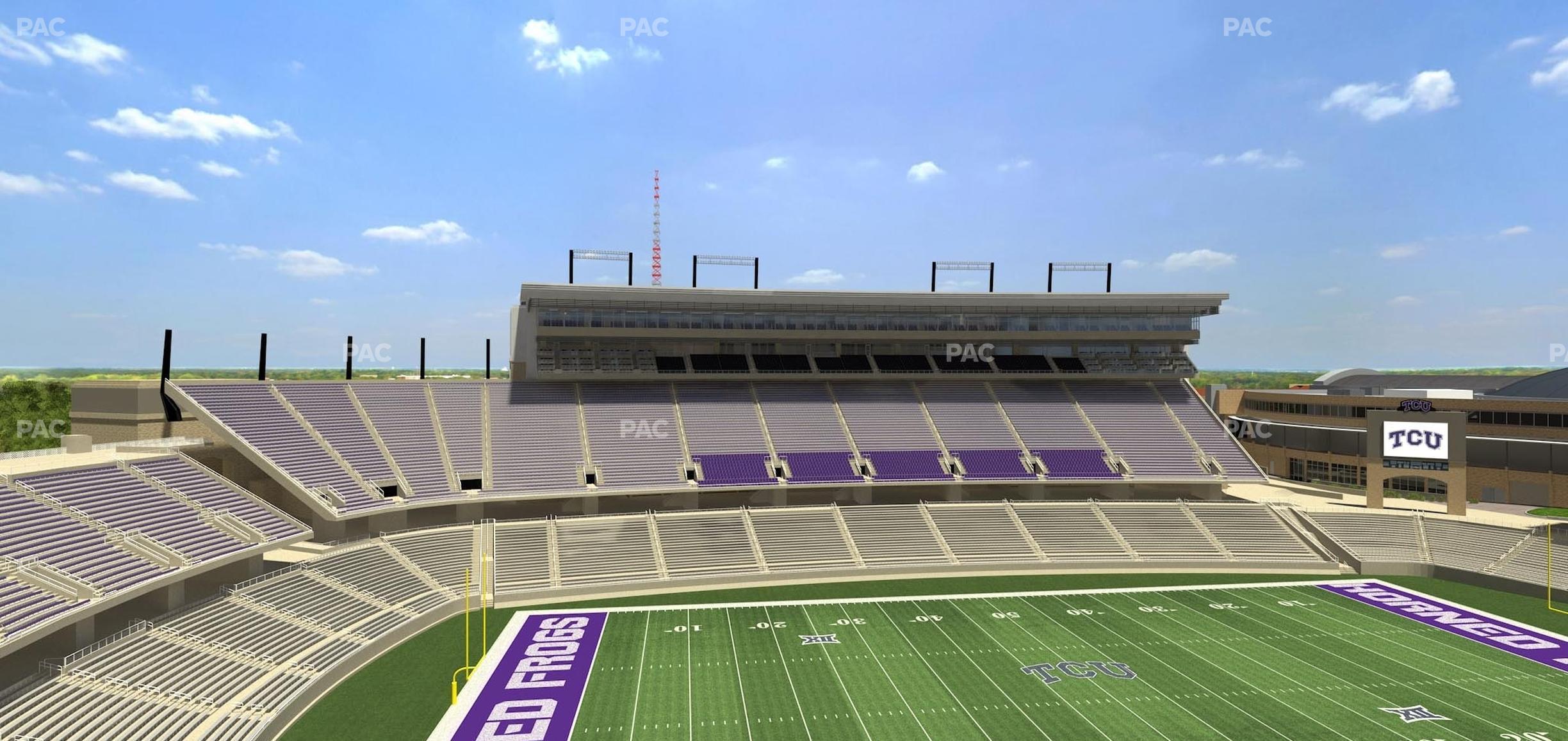 Seating view for Amon G. Carter Stadium Section 309