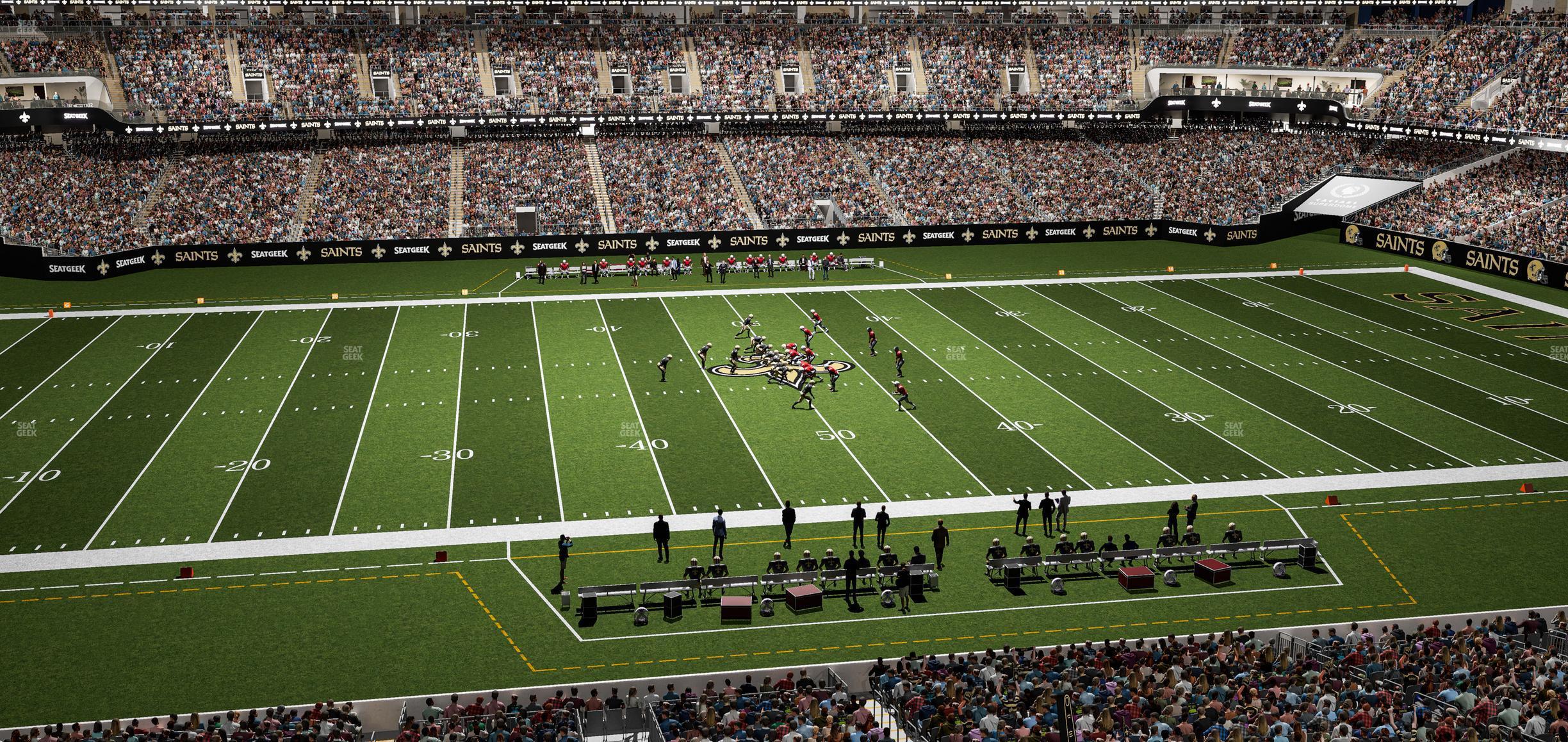 Seating view for Caesars Superdome Section Suite 370