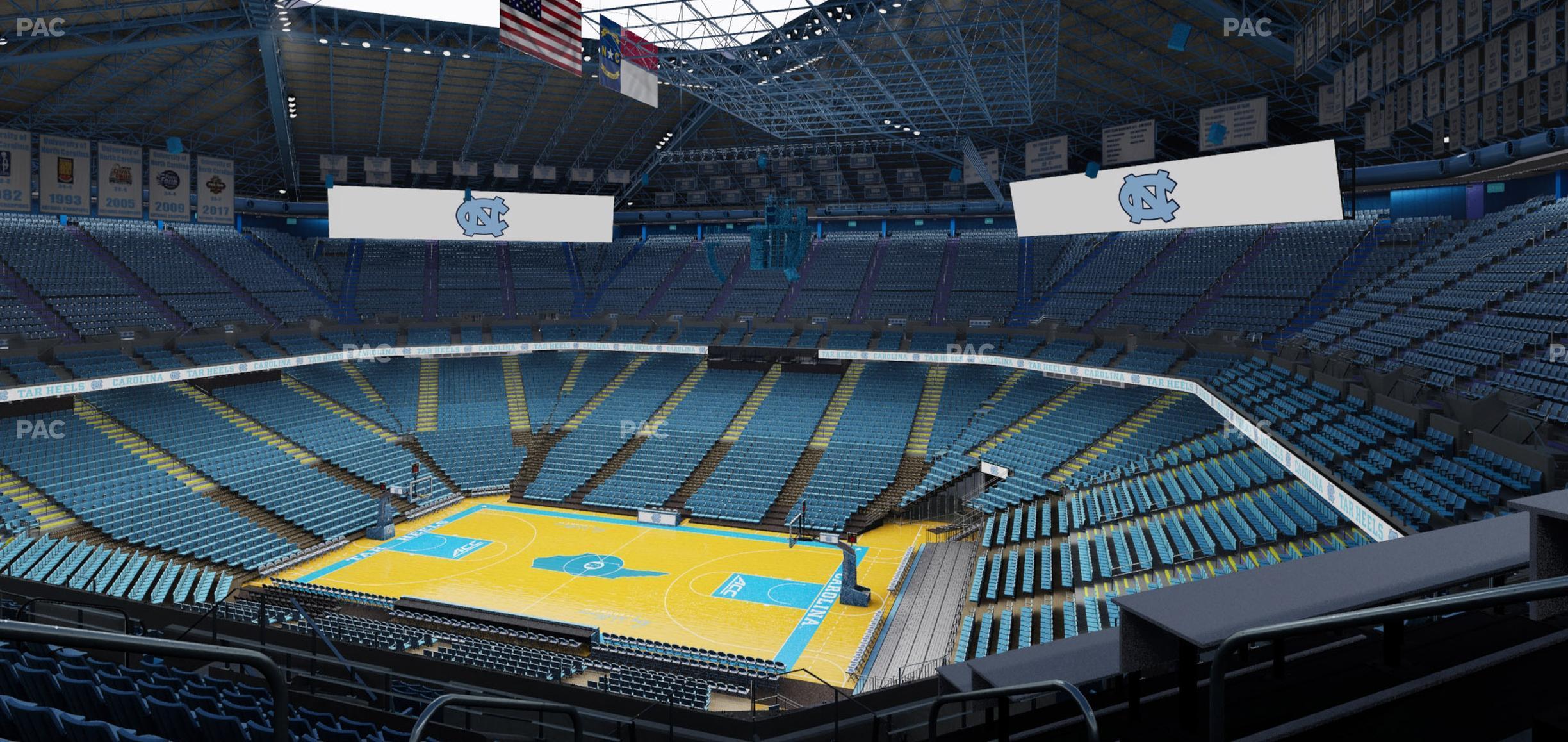 Seating view for Dean Smith Center Section 211 A