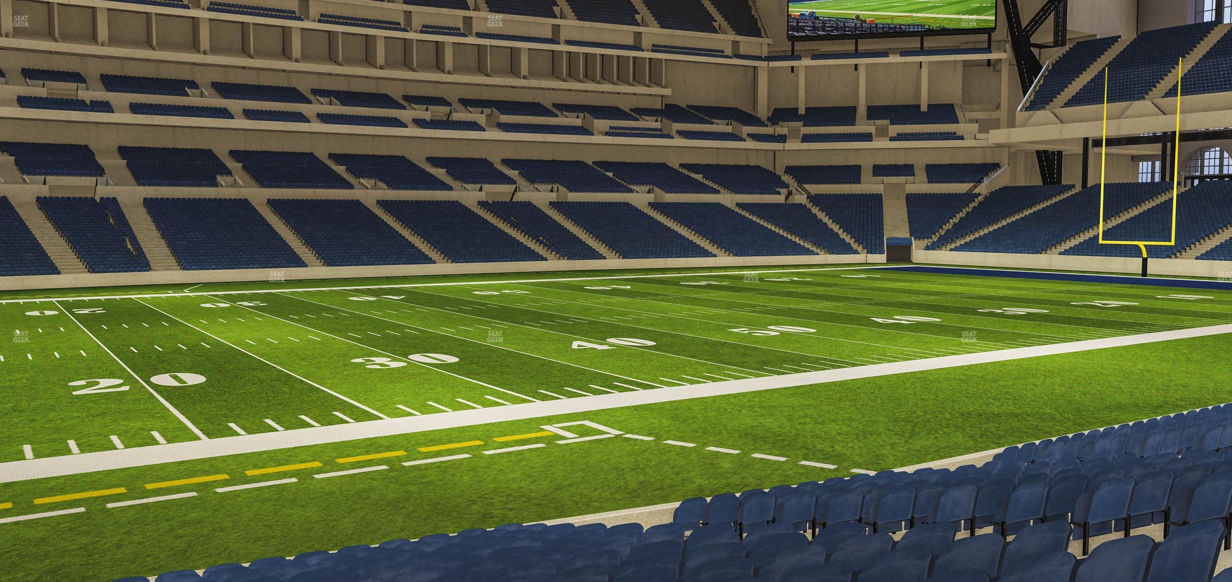 Seating view for Lucas Oil Stadium Section 116