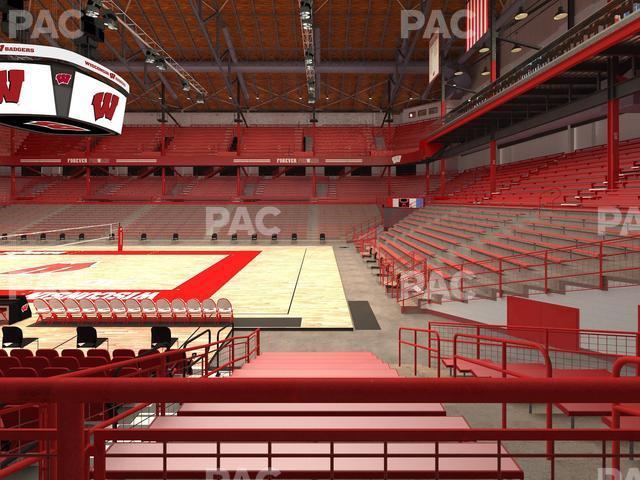 Seating view for Wisconsin Field House Section Wc D