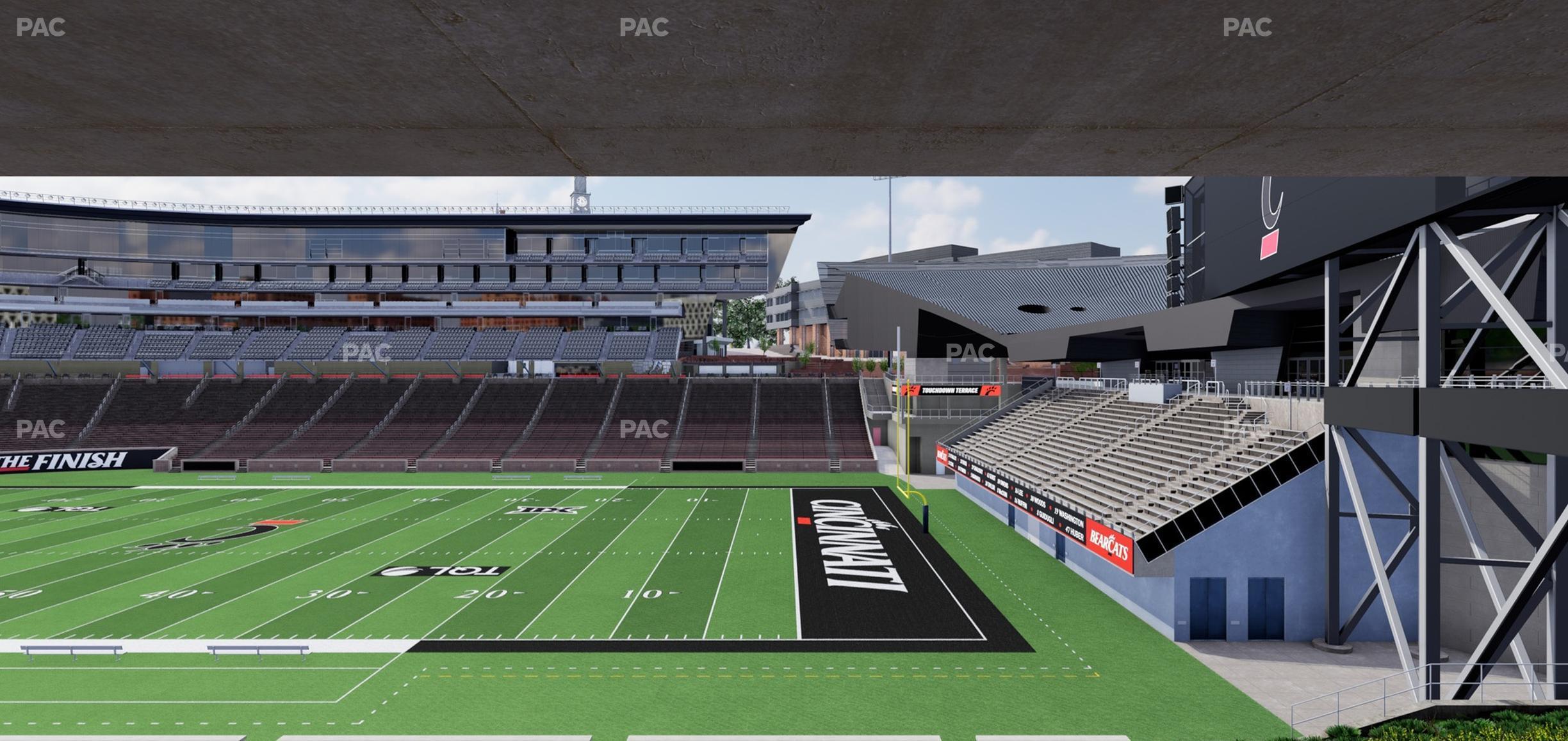 Seating view for Nippert Stadium Section 102