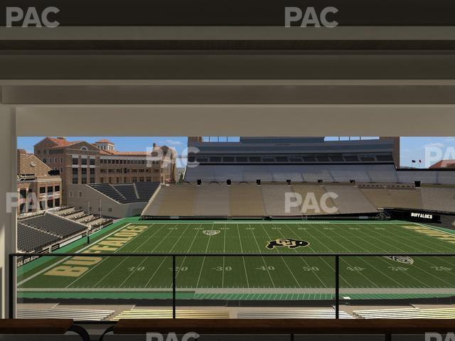 Seating view for Folsom Field Section 401