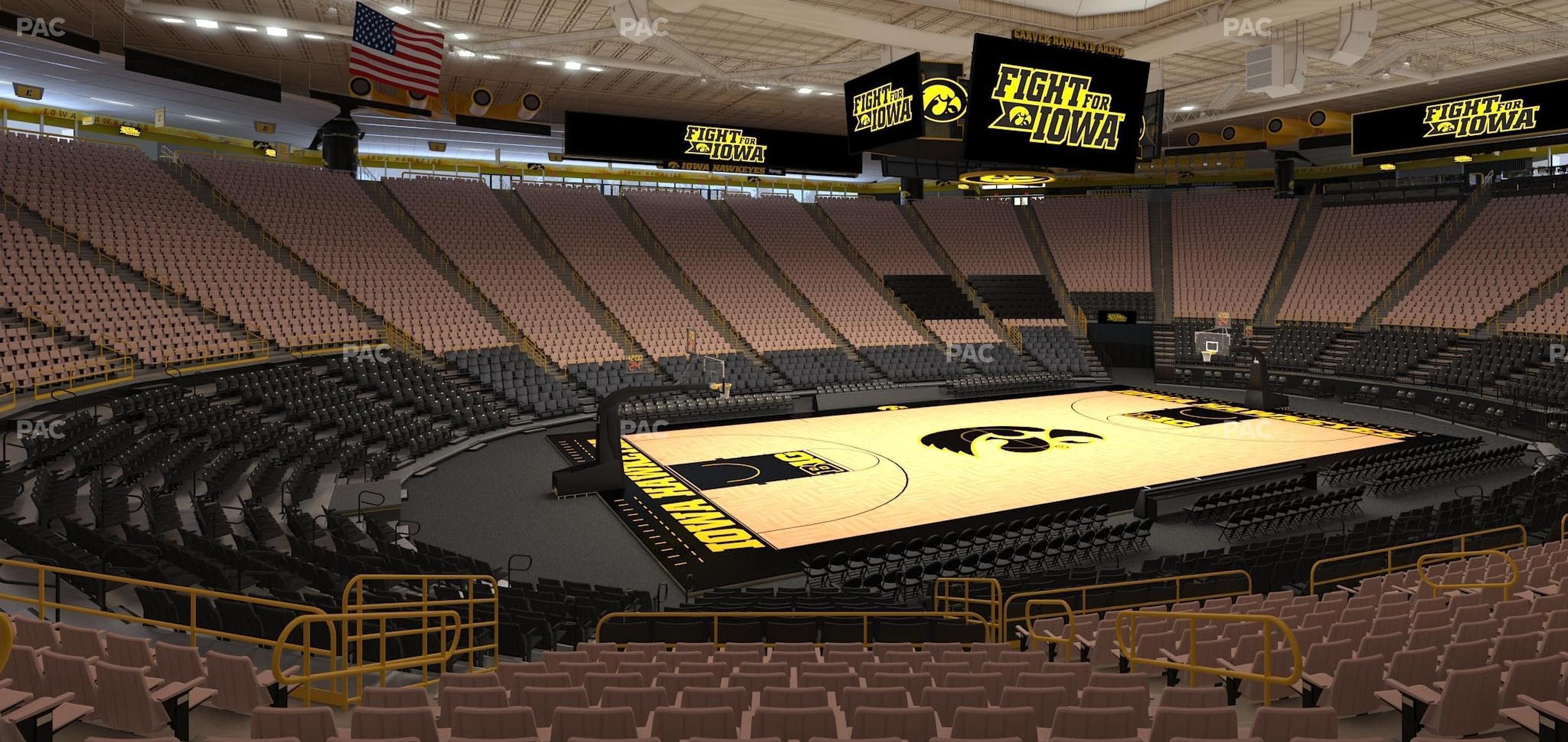 Seating view for Carver-Hawkeye Arena Section L