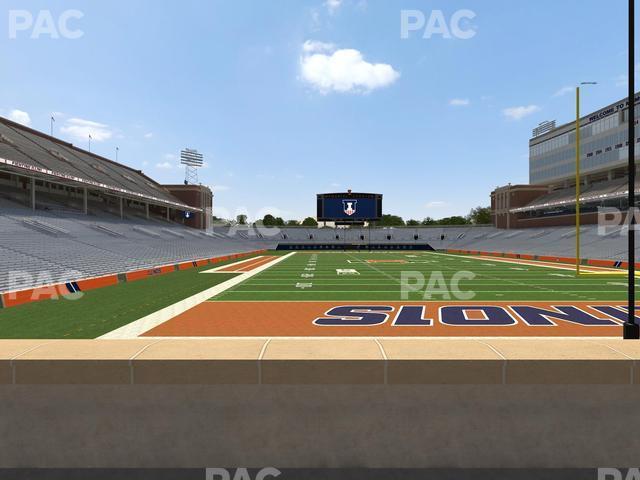 Seating view for Memorial Stadium - IL Section 135