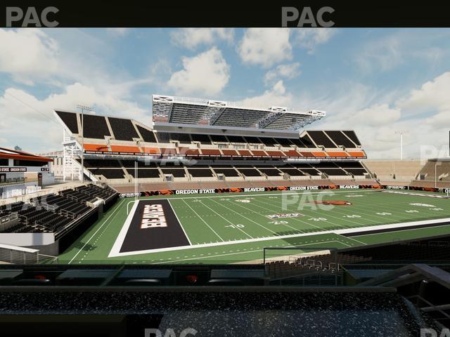 Seating view for Reser Stadium Section West Loge 29