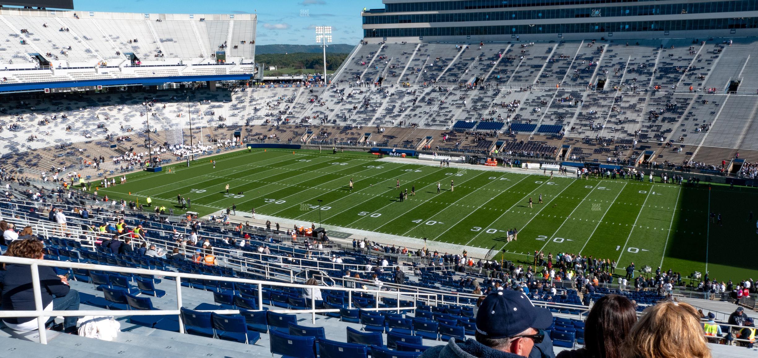 Seating view for Beaver Stadium Section West B Upper