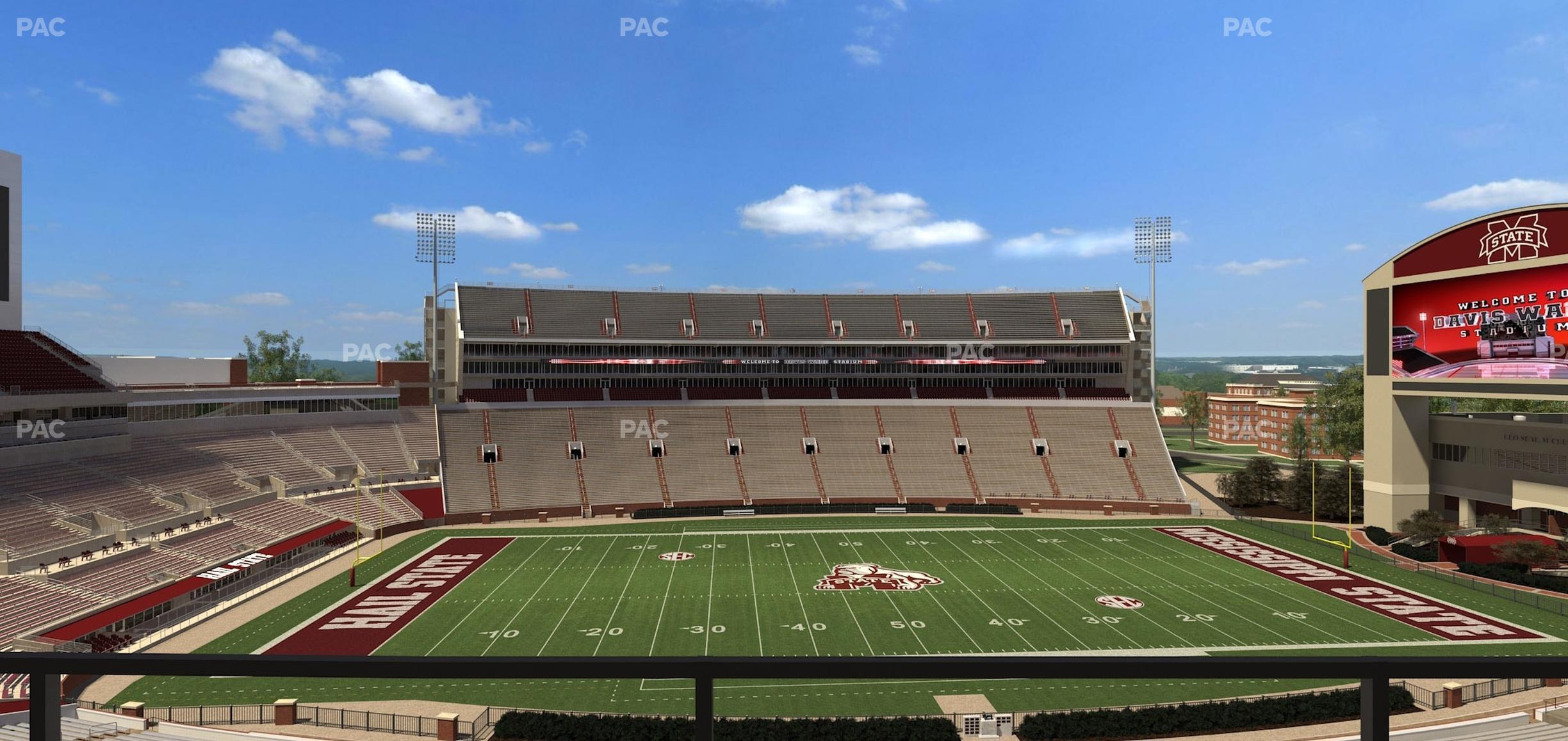 Seating view for Davis Wade Stadium at Scott Field Section 206