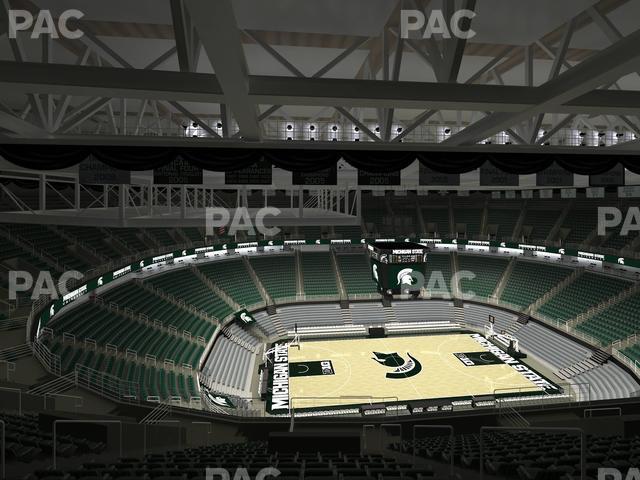 Seating view for Jack Breslin Student Events Center Section Bleachers 211