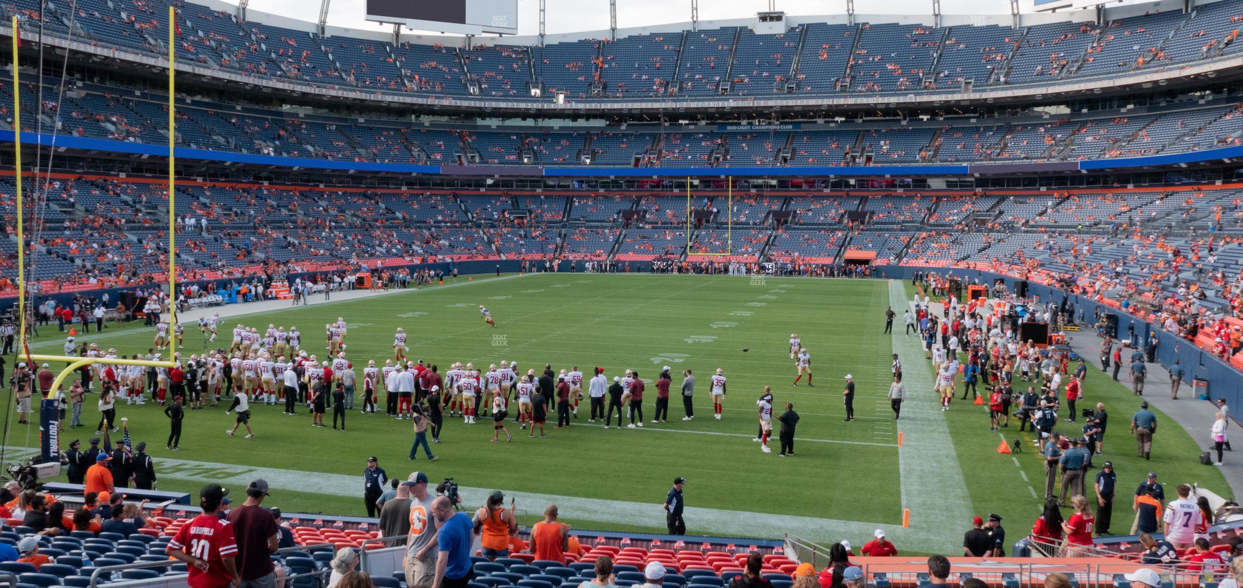 Seating view for Empower Field at Mile High Section 130