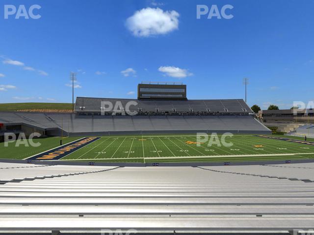 Seating view for Mountaineer Field at Milan Puskar Stadium Section 104