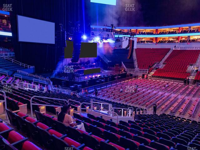 Seating view for KFC Yum! Center Section 116