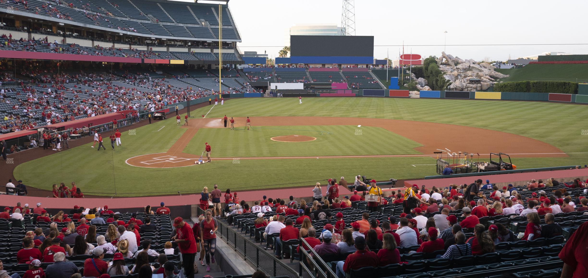 Seating view for Angel Stadium of Anaheim Section 222