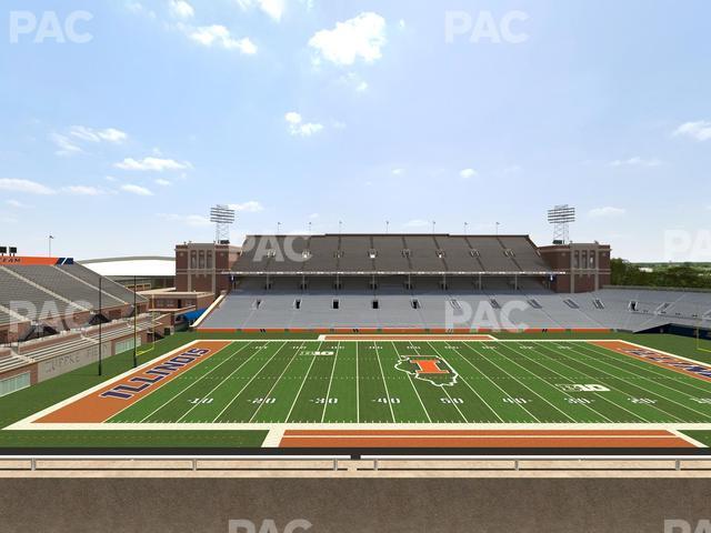 Seating view for Memorial Stadium - IL Section 228