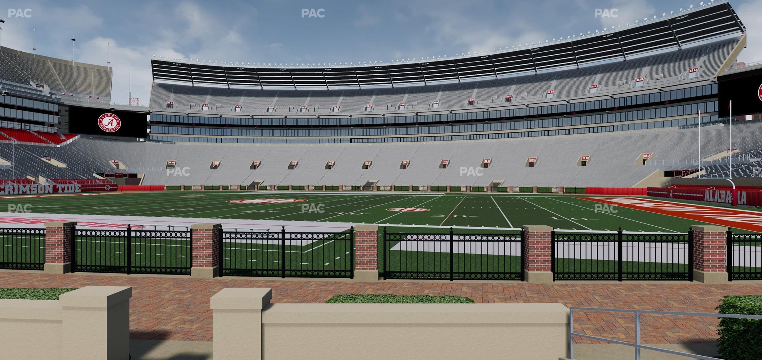 Seating view for Bryant Denny Stadium Section D