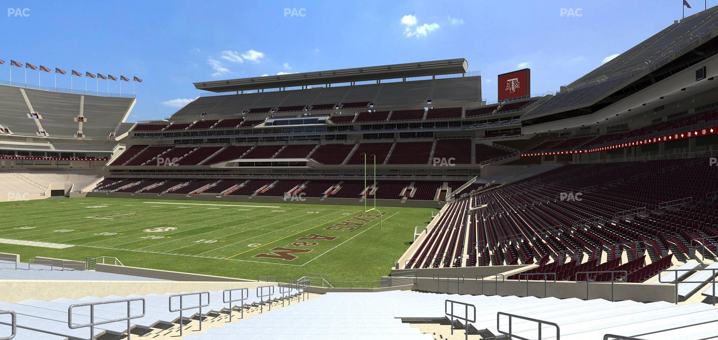 Seating view for Kyle Field Section 121