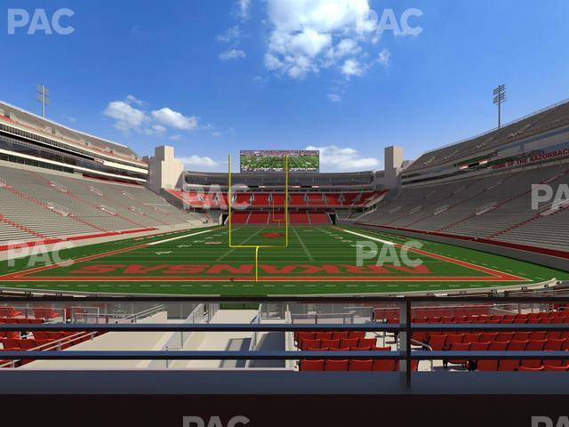 Seating view for Razorback Stadium Section Suite 3