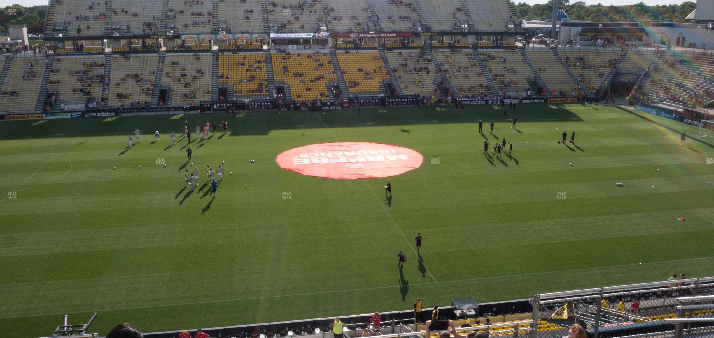 Seating view for Historic Crew Stadium Section 207