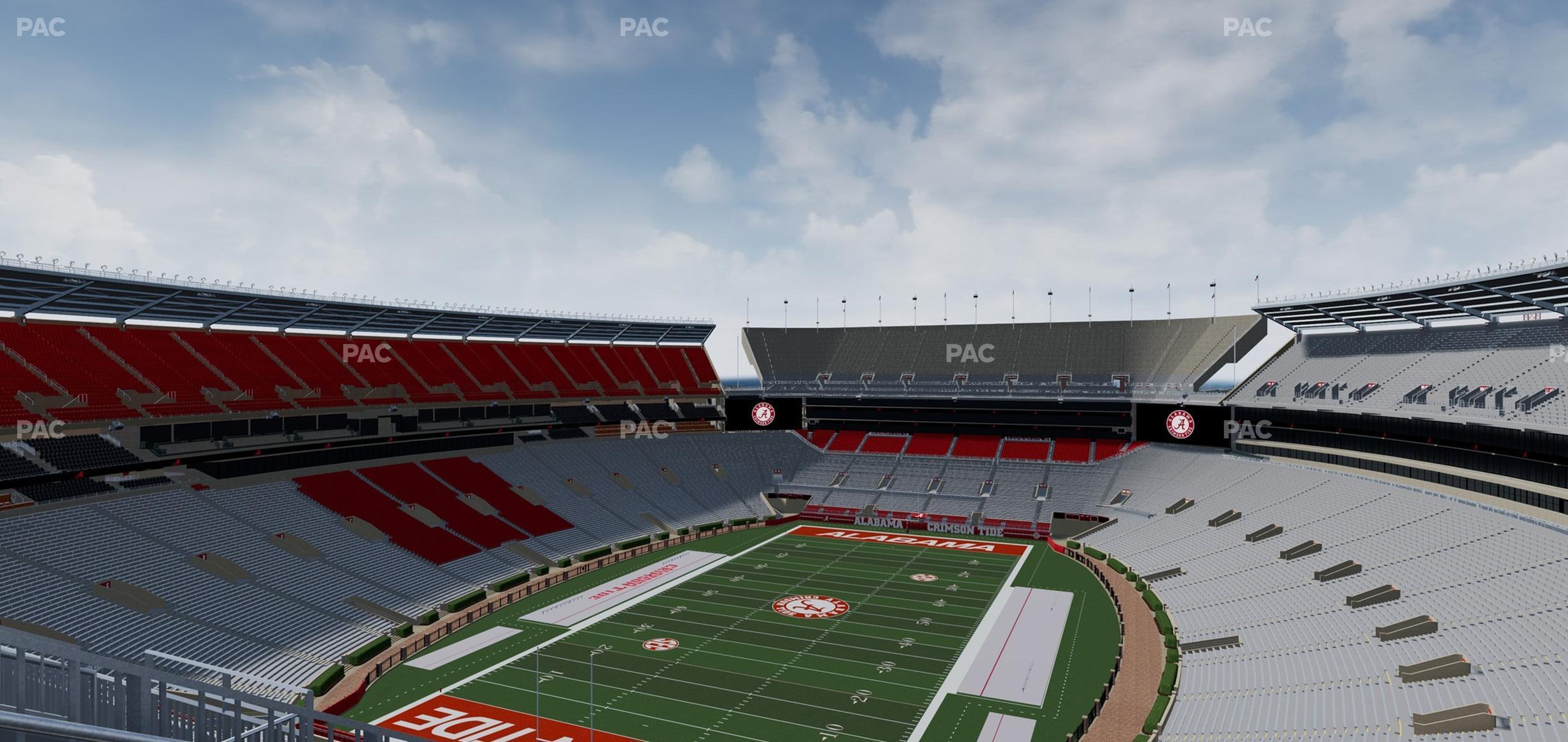 Seating view for Bryant Denny Stadium Section Ss 4