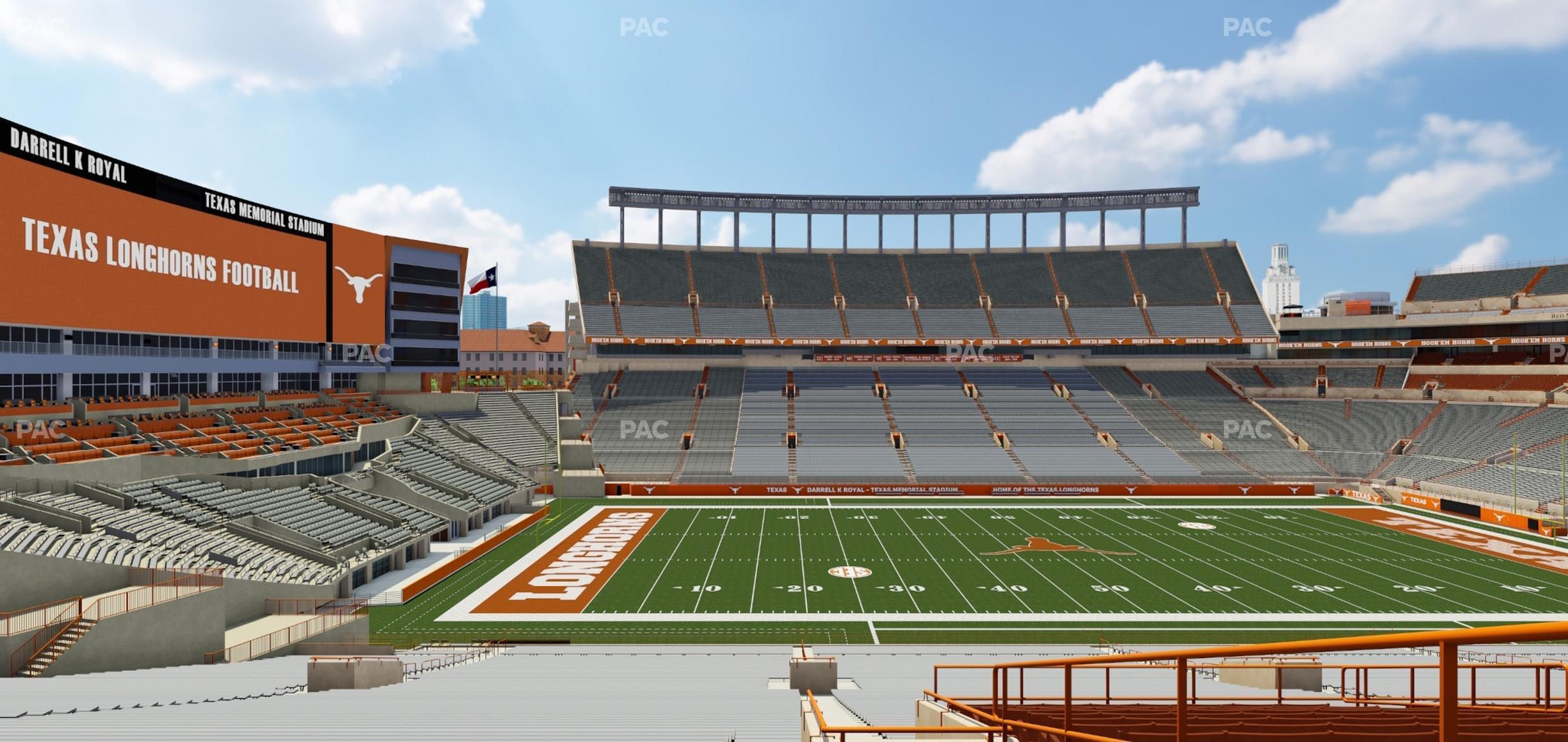 Seating view for Darrell K Royal - Texas Memorial Stadium Section 30