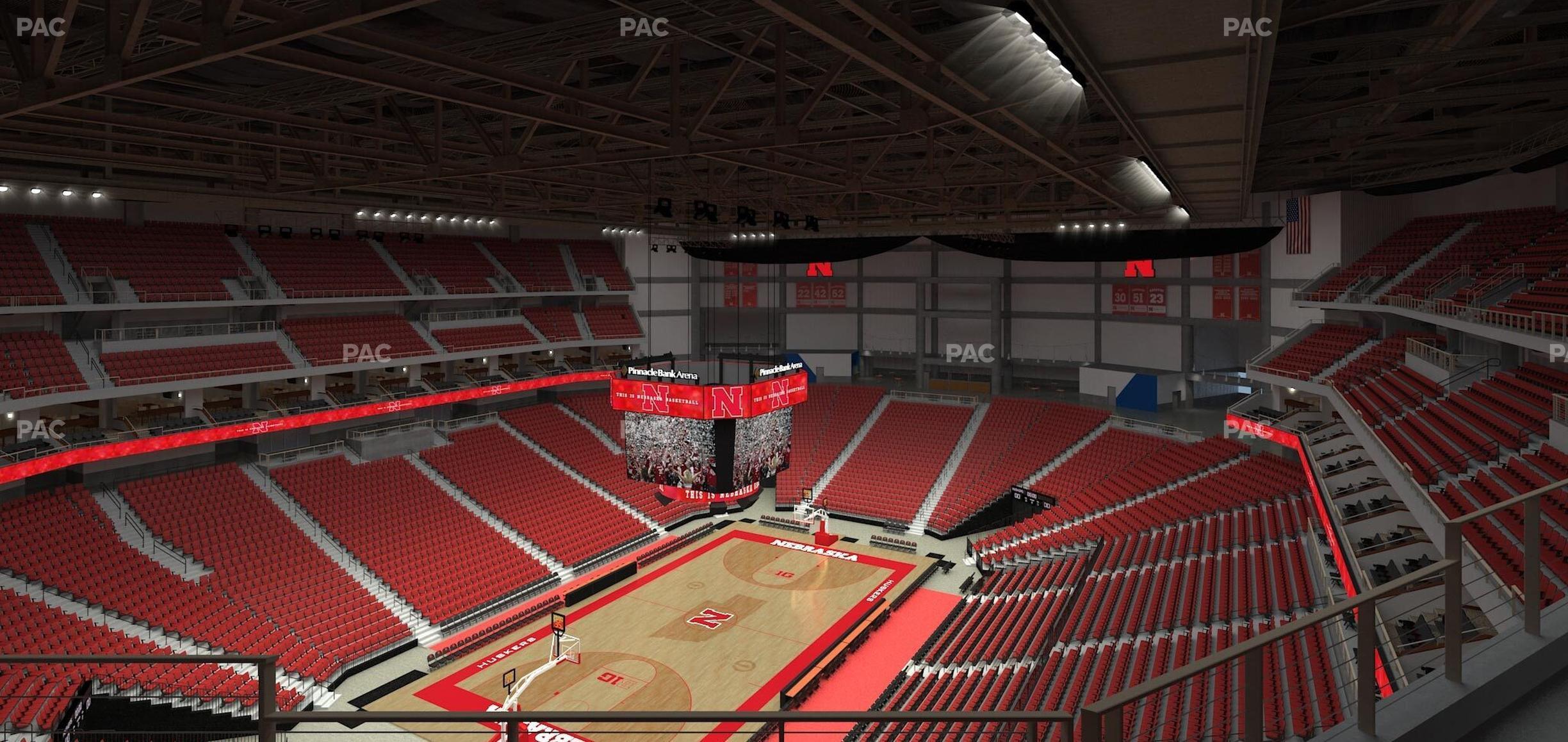 Seating view for Pinnacle Bank Arena Section 308