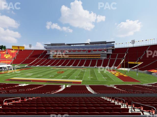 Seating view for Los Angeles Memorial Coliseum Section 120 B