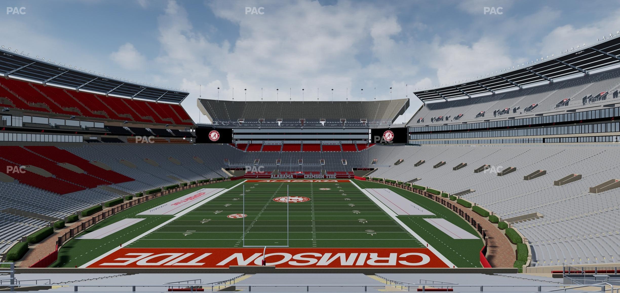 Seating view for Bryant Denny Stadium Section South Zone 5