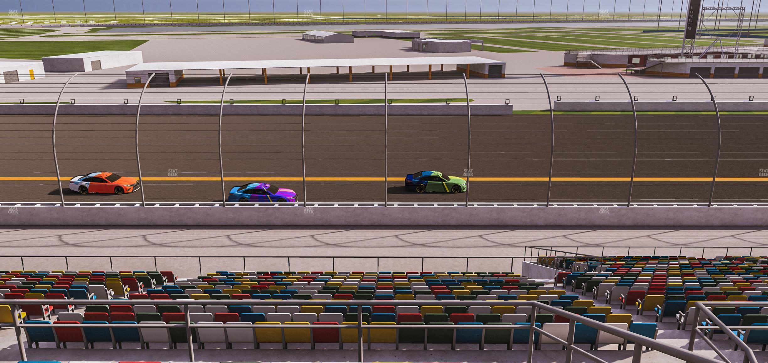 Seating view for Daytona International Speedway Section Back 117