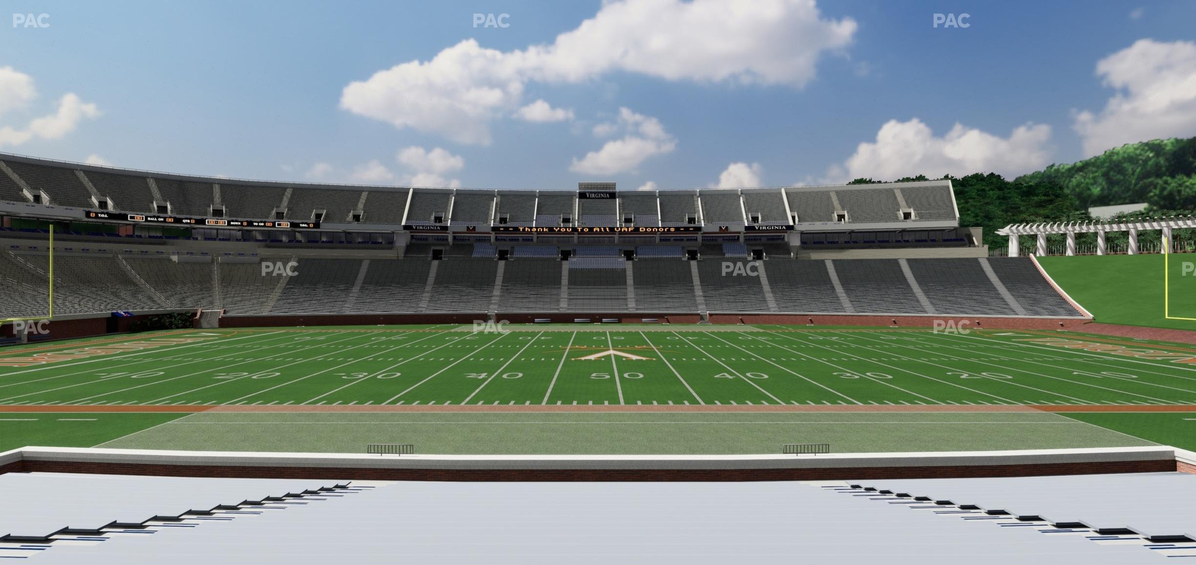 Seating view for Scott Stadium Section 107