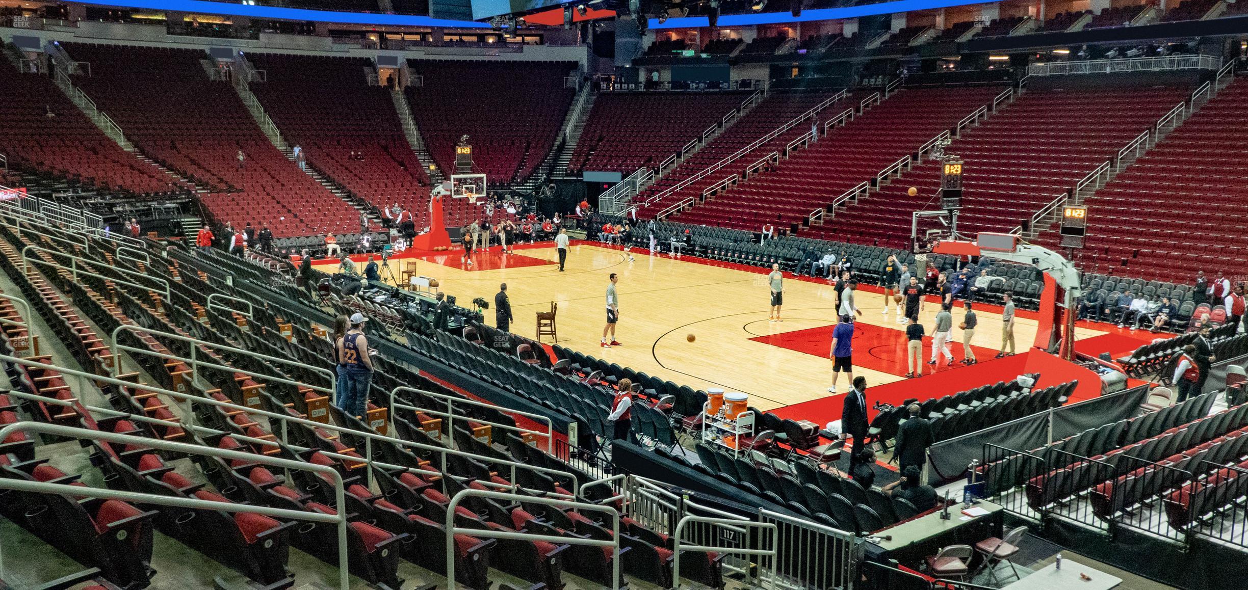 Seating view for Toyota Center Section 116