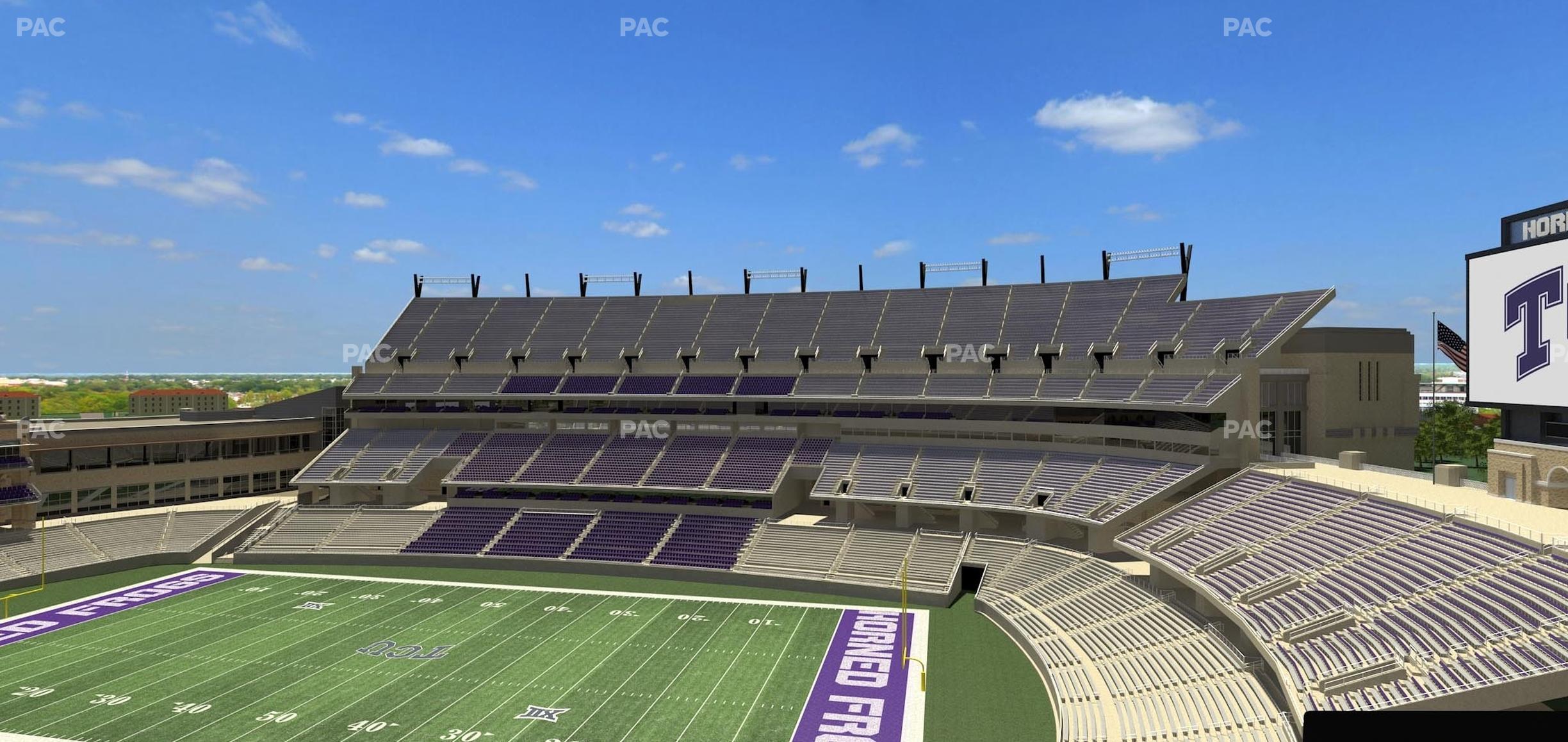 Seating view for Amon G Carter Stadium Section Loge Box 324