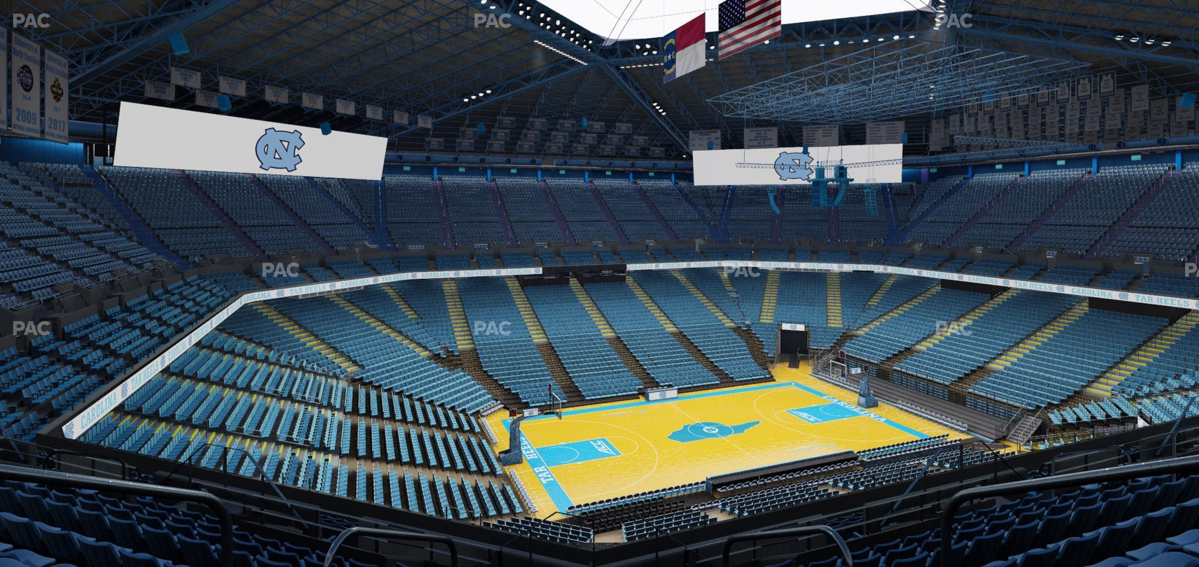 Seating view for Dean Smith Center Section 205 A