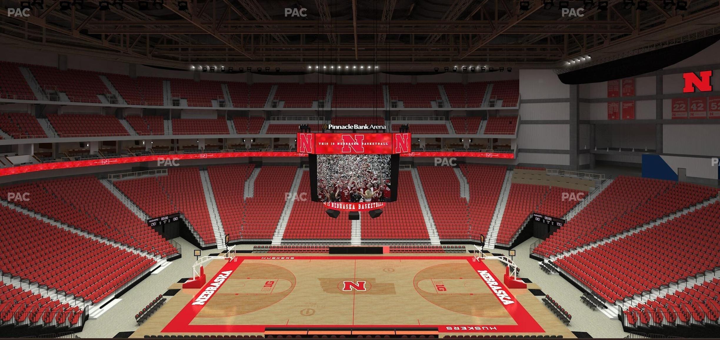 Seating view for Pinnacle Bank Arena Section 204