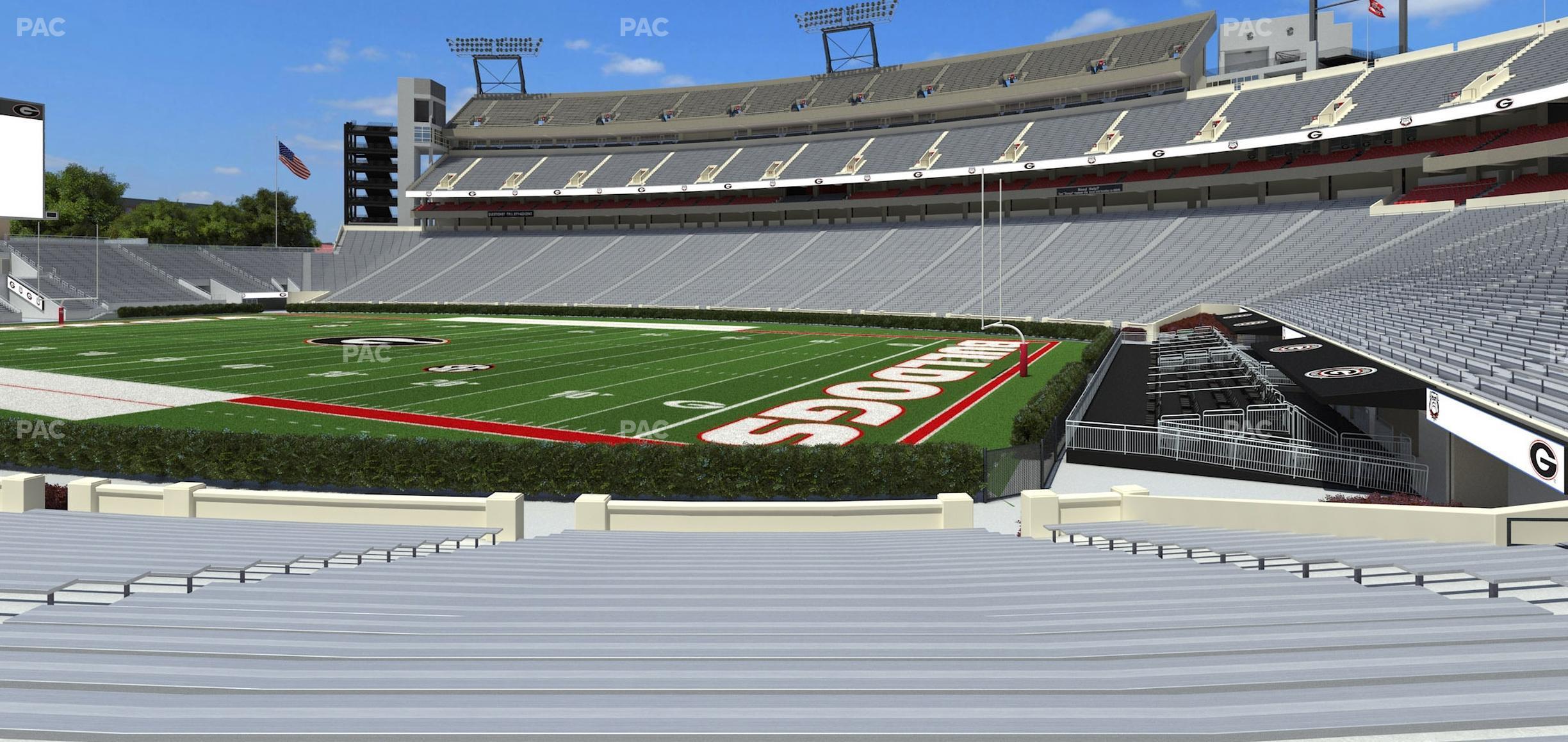 Seating view for Sanford Stadium Section 126