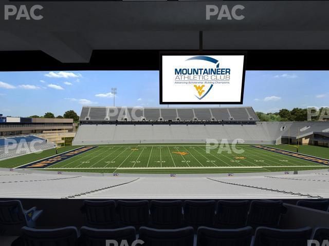 Seating view for Mountaineer Field at Milan Puskar Stadium Section Field Box 55