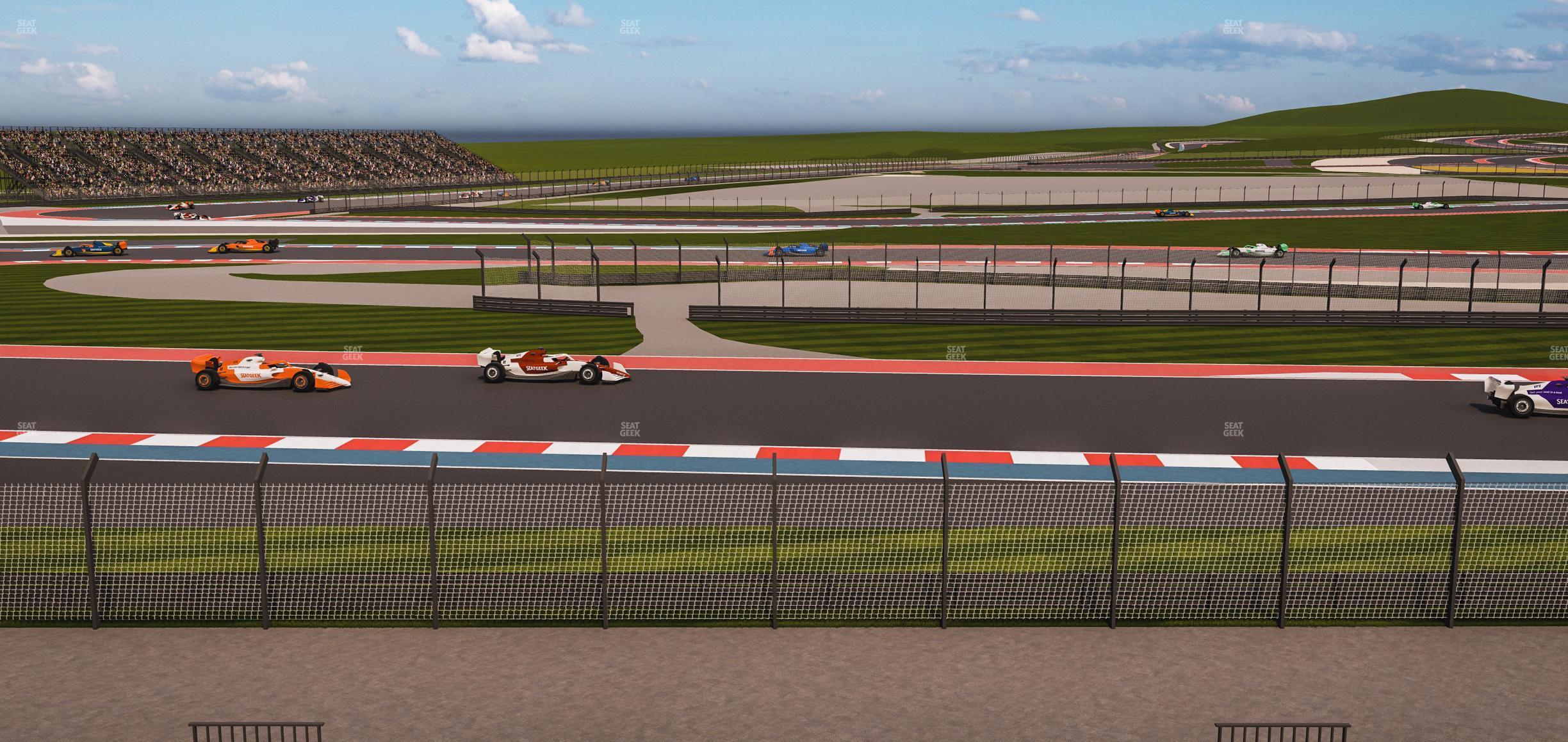 Seating view for Circuit of The Americas Section Turn 15 Grandstand 17