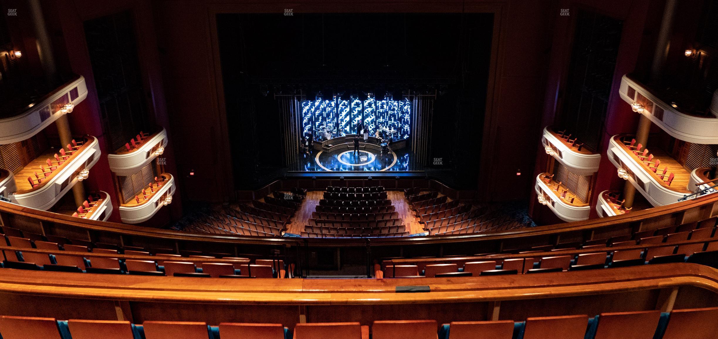 Seating view for Au-Rene Theater at the Broward Center Section Balcony Center