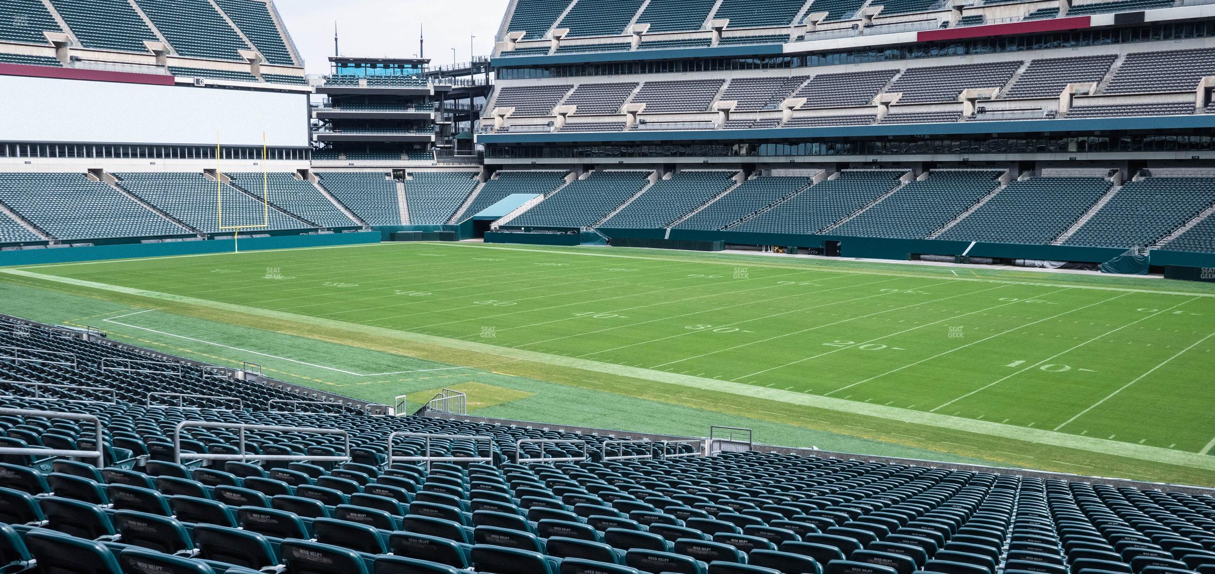 Seating view for Lincoln Financial Field Section 104