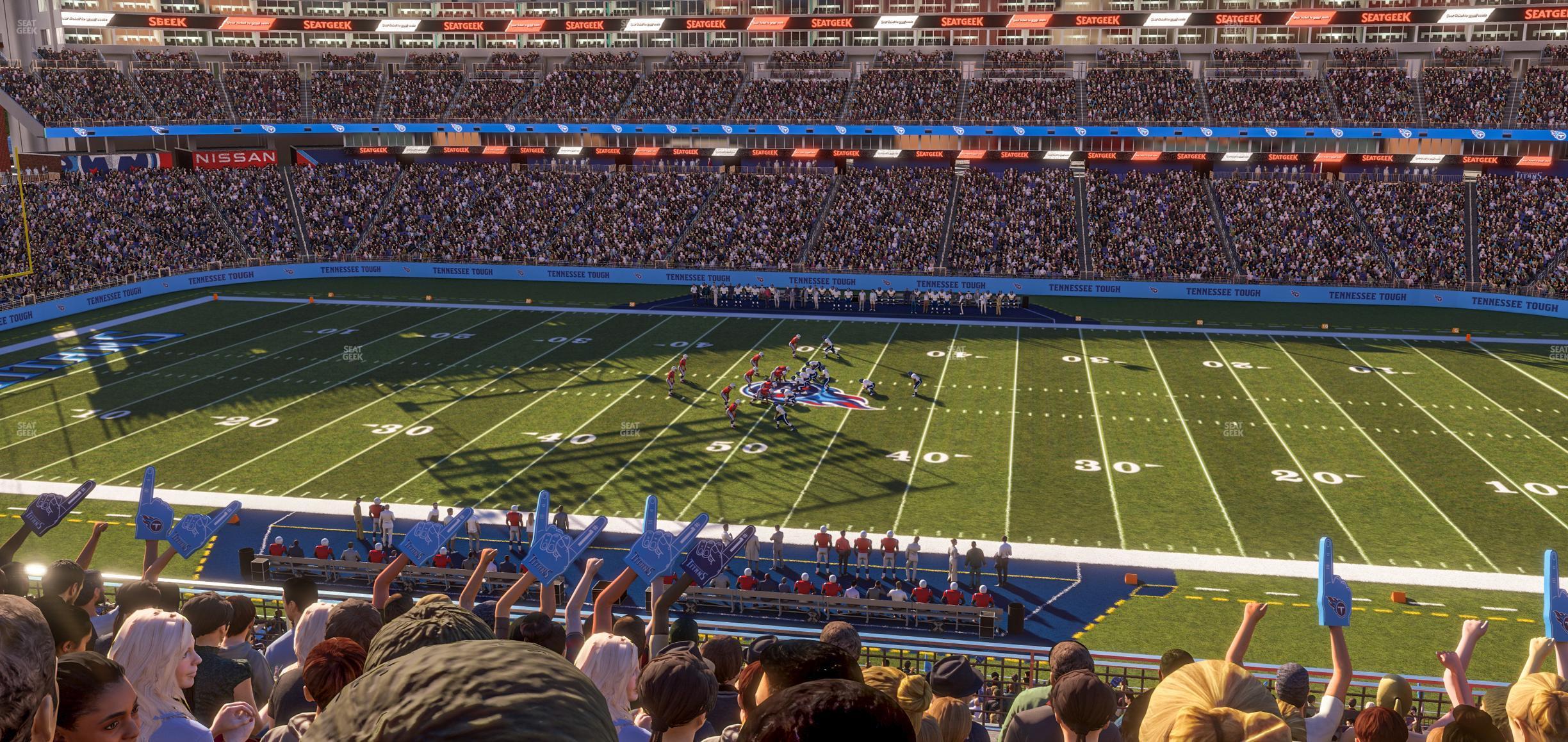 Seating view for Nissan Stadium Section 211