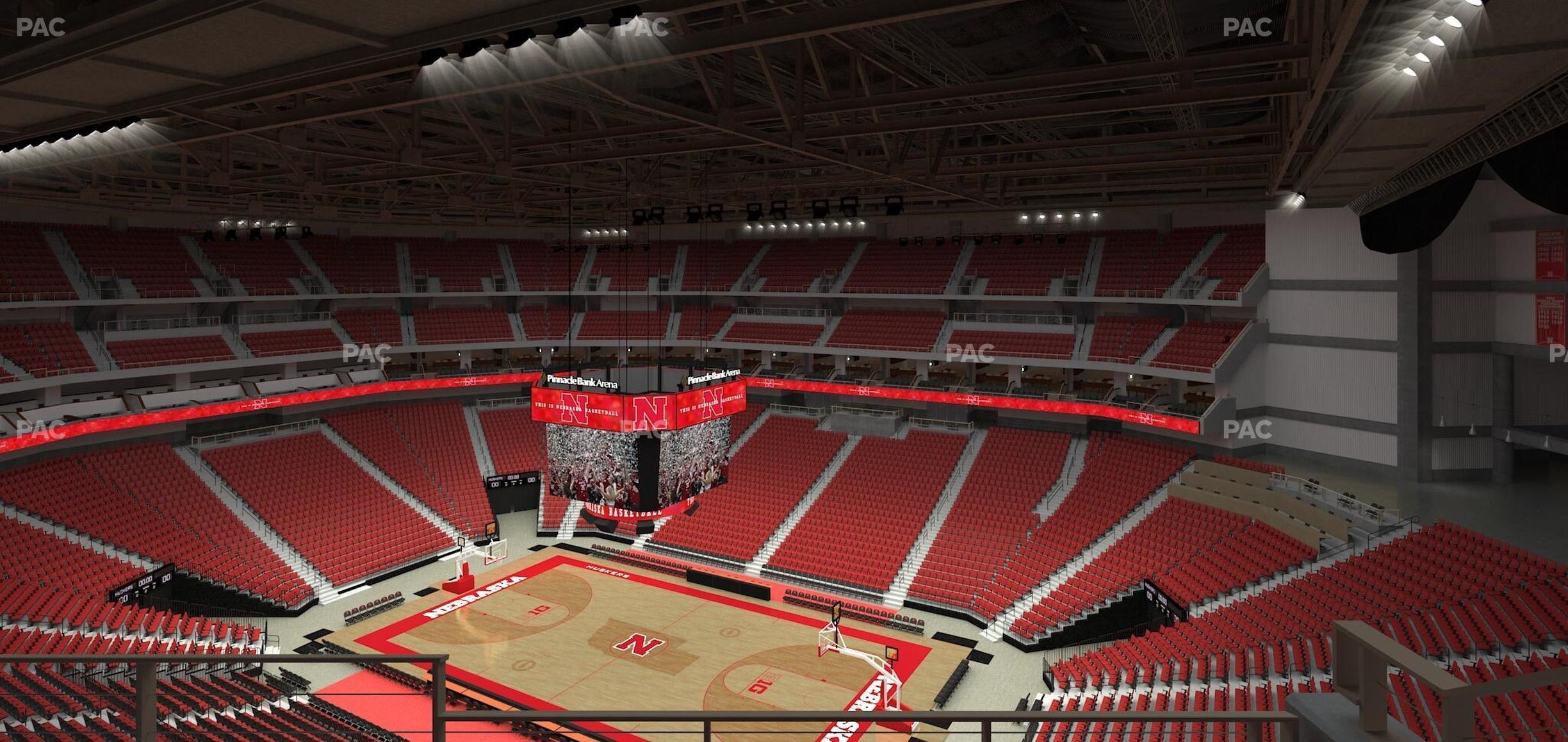 Seating view for Pinnacle Bank Arena Section 301