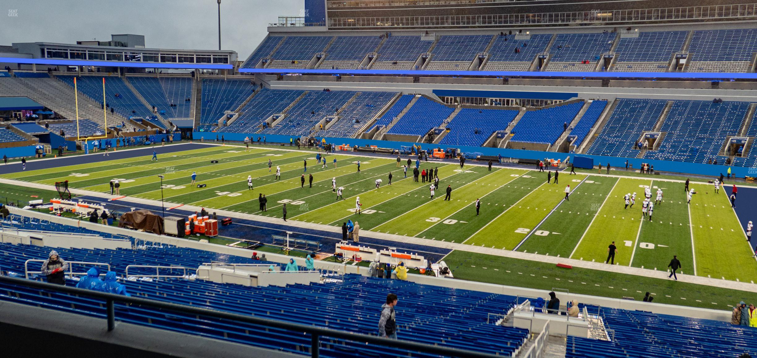 Seating view for Kroger Field Section 108