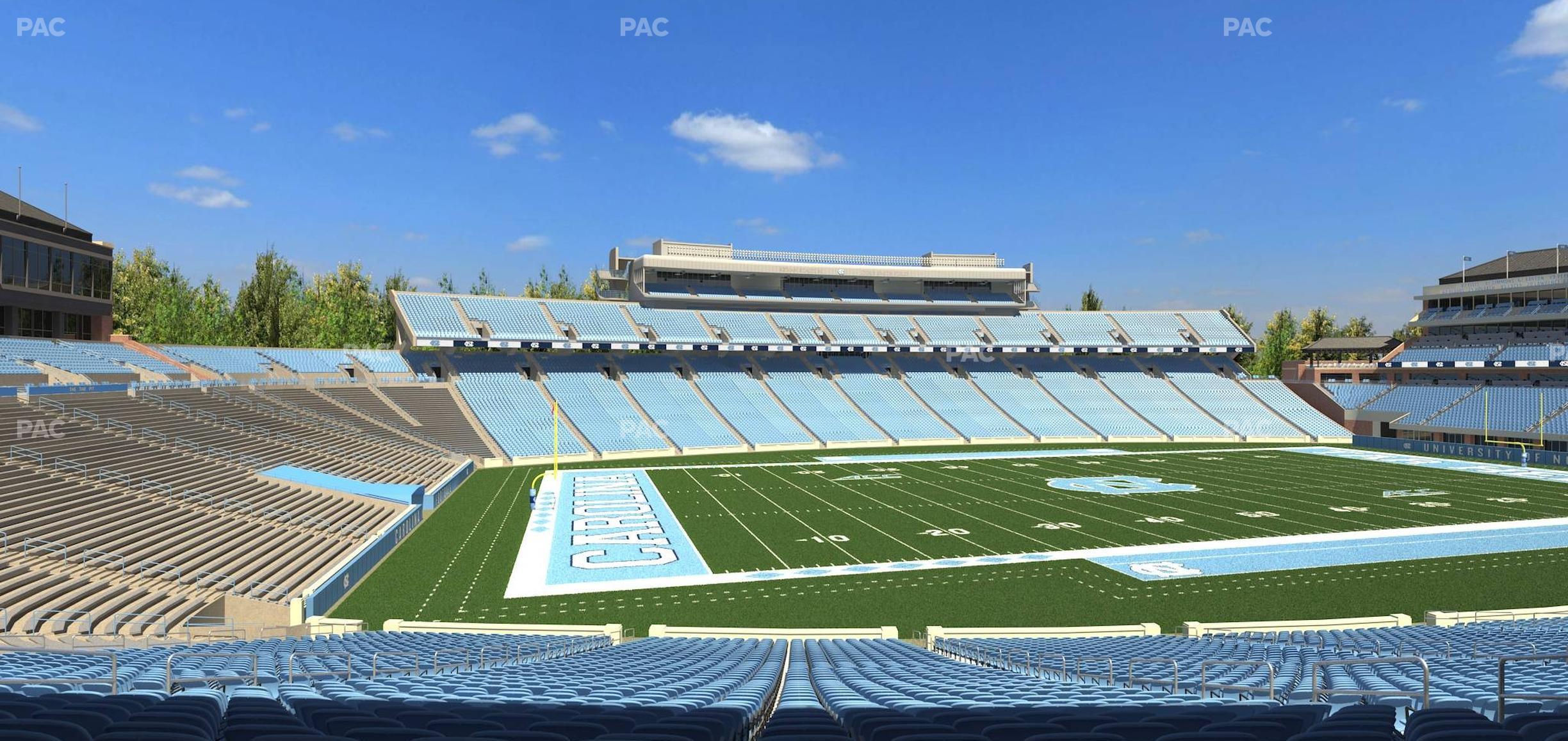 Seating view for Kenan Memorial Stadium Section 121