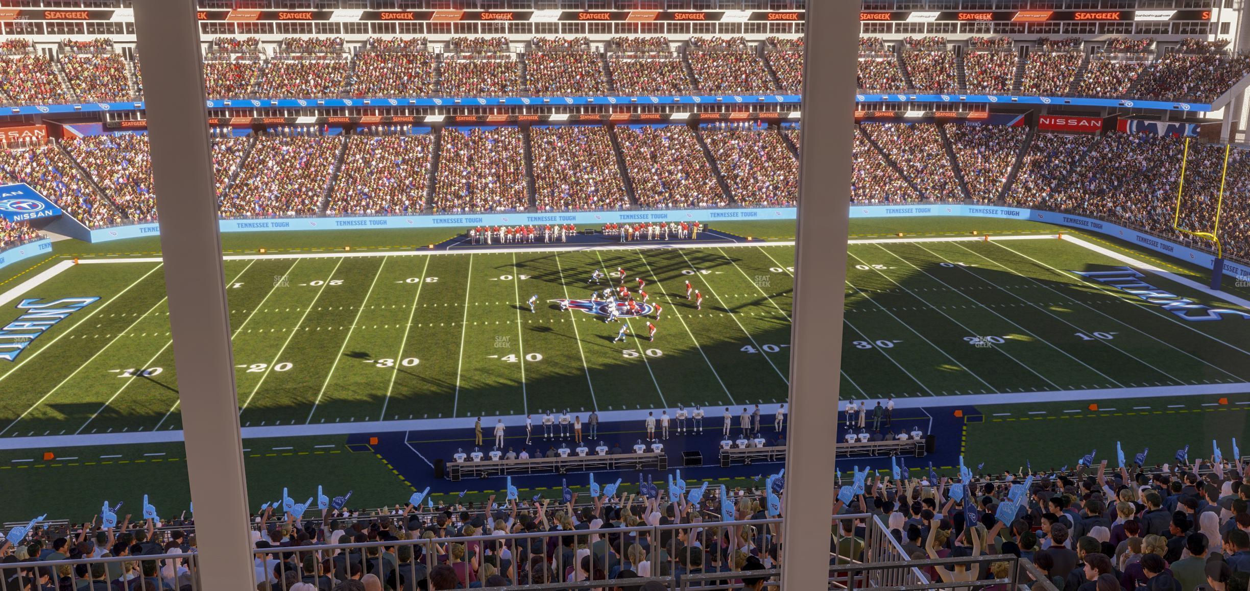 Seating view for Nissan Stadium Section Suite 573 W