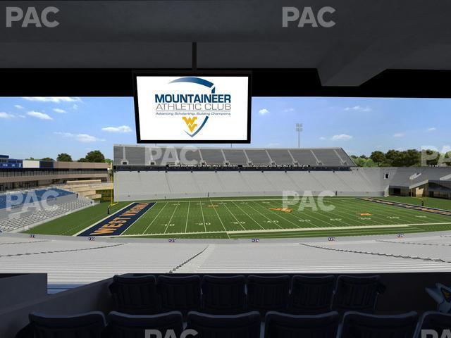 Seating view for Mountaineer Field at Milan Puskar Stadium Section Field Box 50