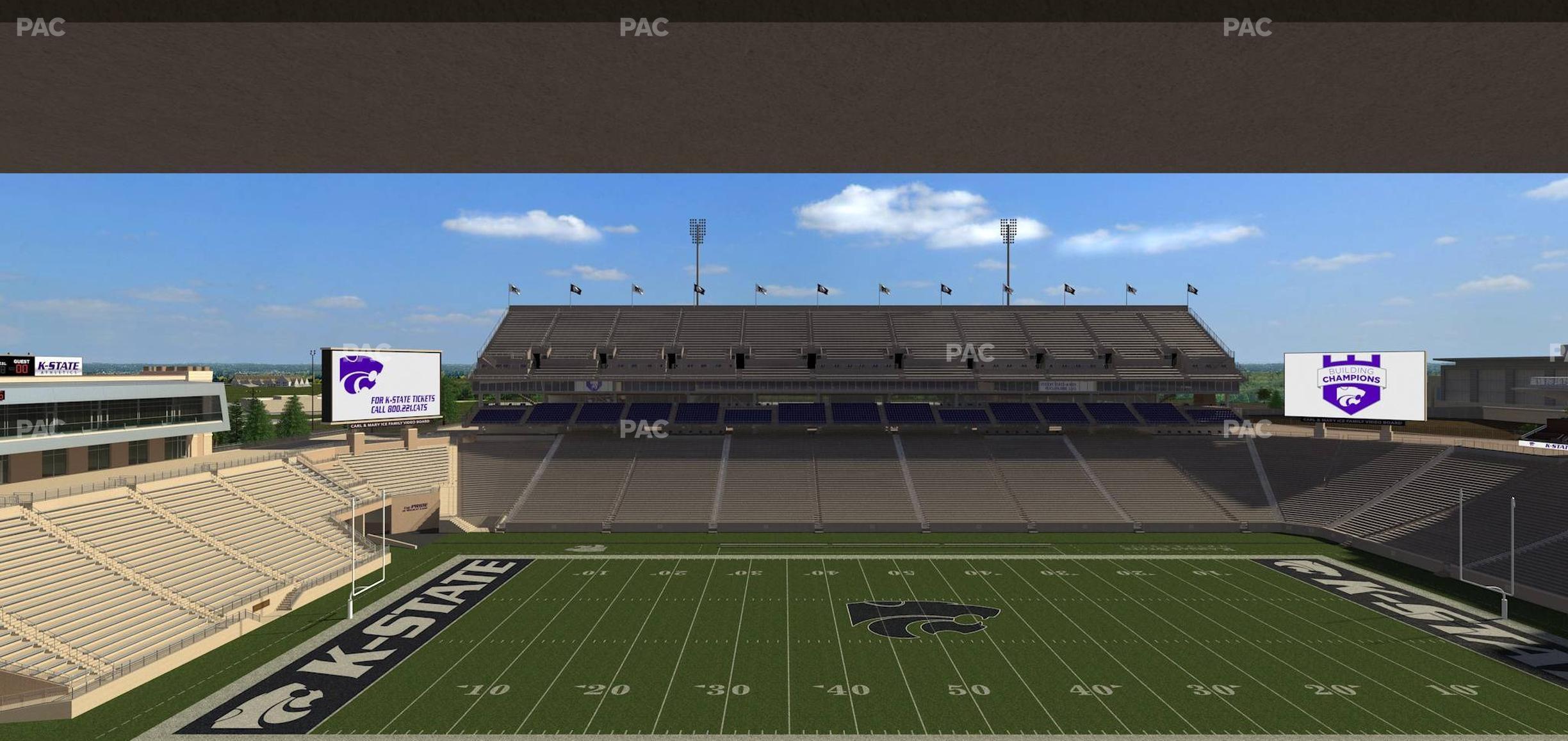 Seating view for Bill Snyder Family Stadium Section Loge 314