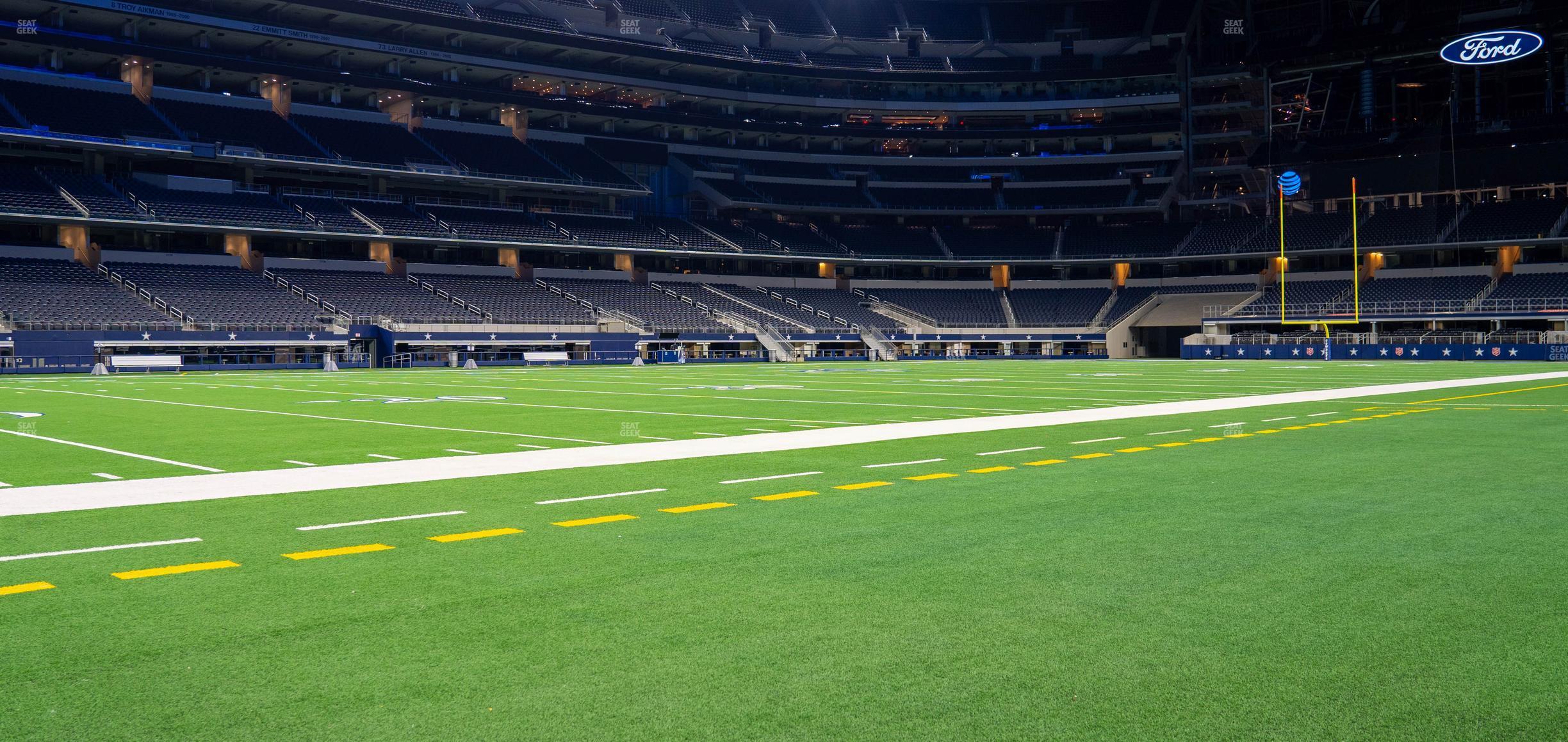 Seating view for AT&T Stadium Section Event Level Suite 20