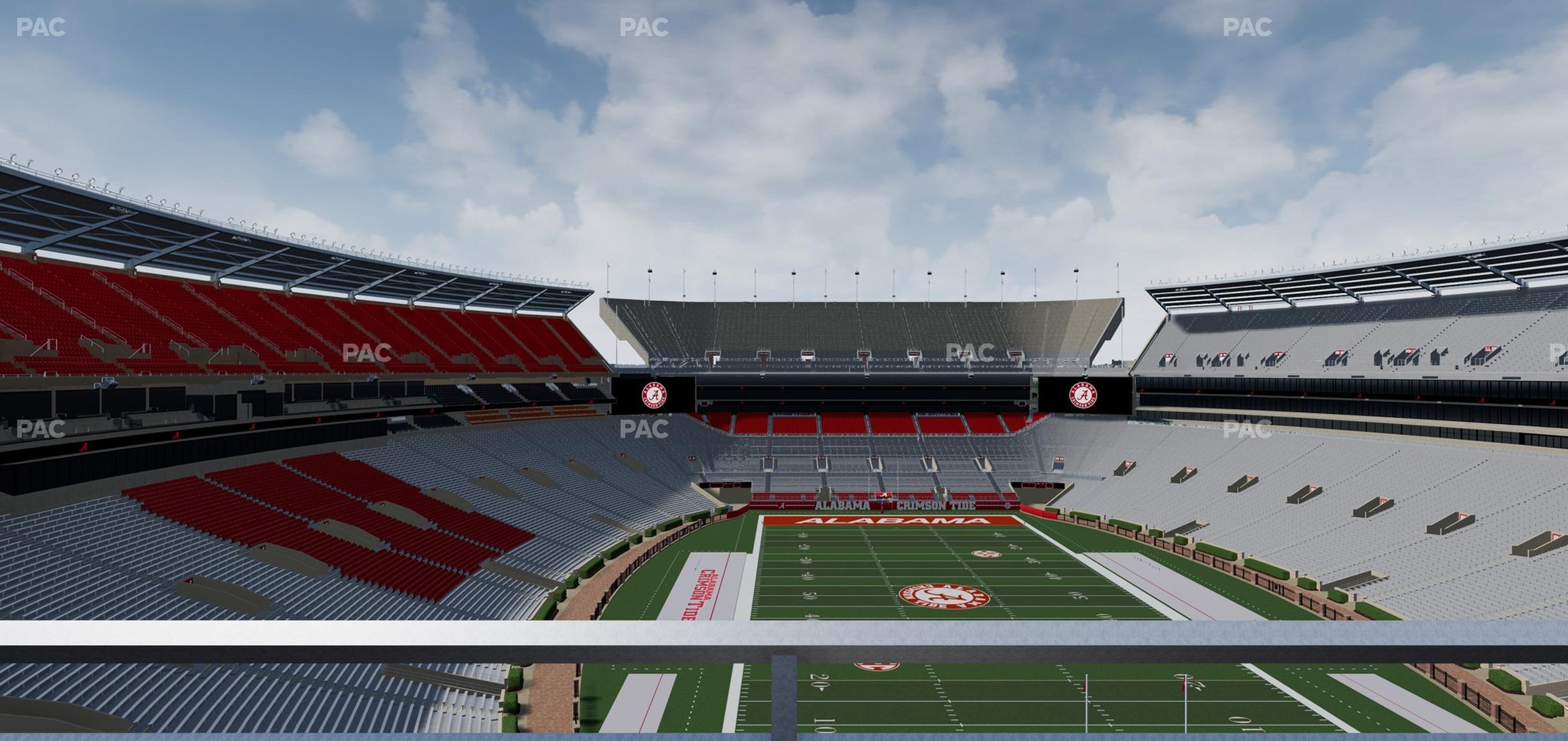 Seating view for Bryant Denny Stadium Section Ss 9