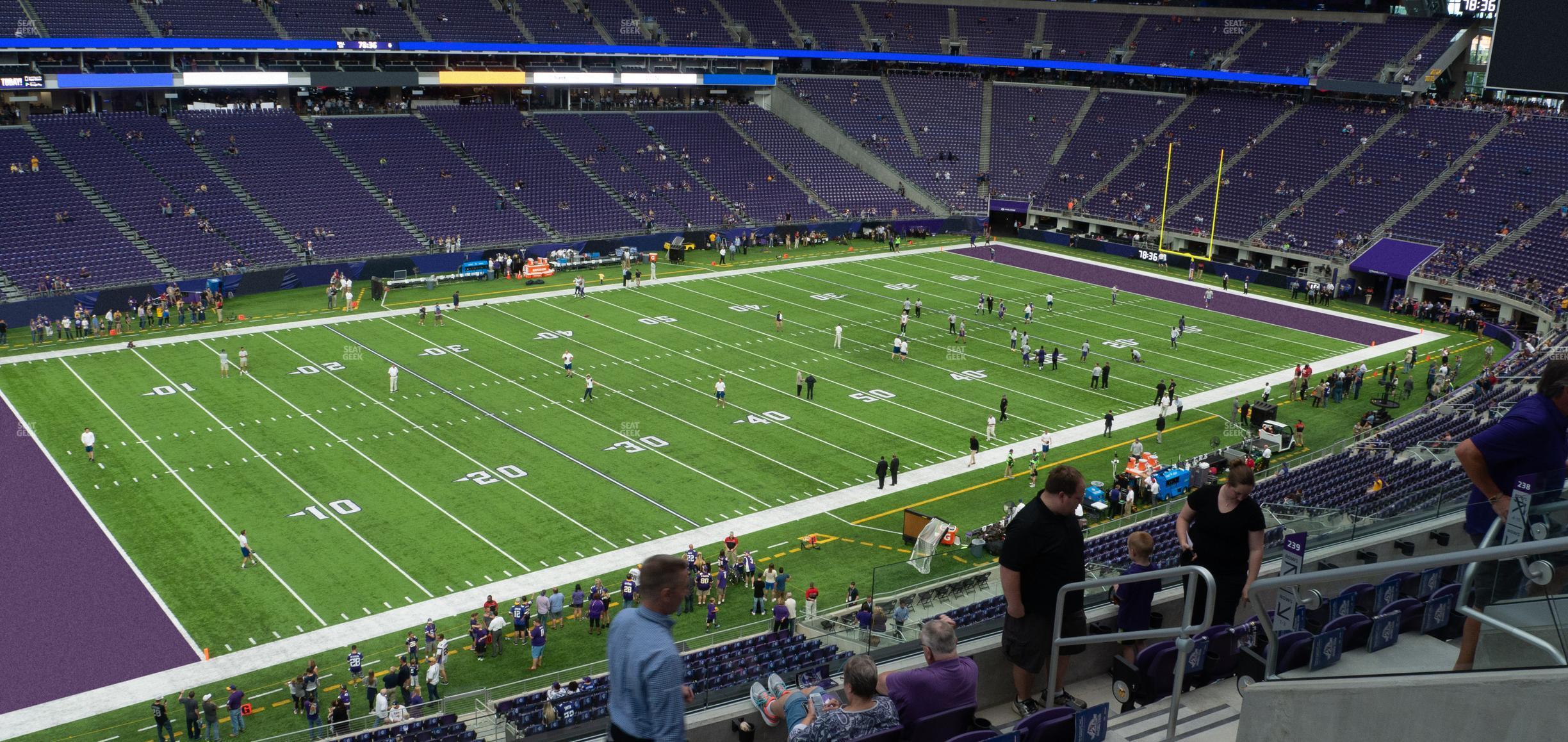 Seating view for U.S. Bank Stadium Section 239