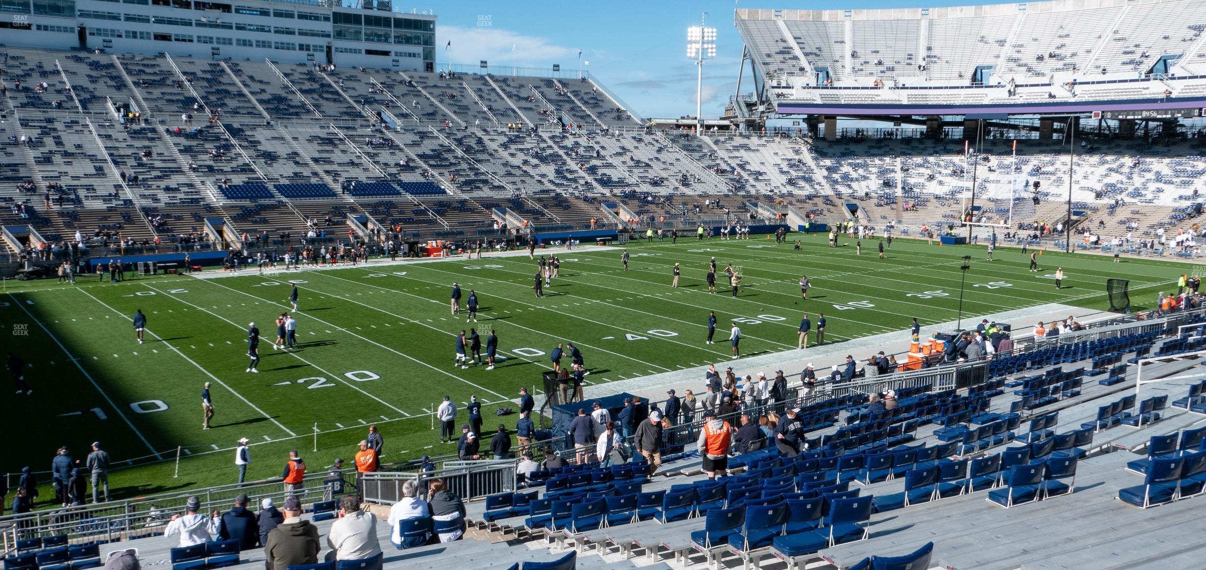 Seating view for Beaver Stadium Section East B